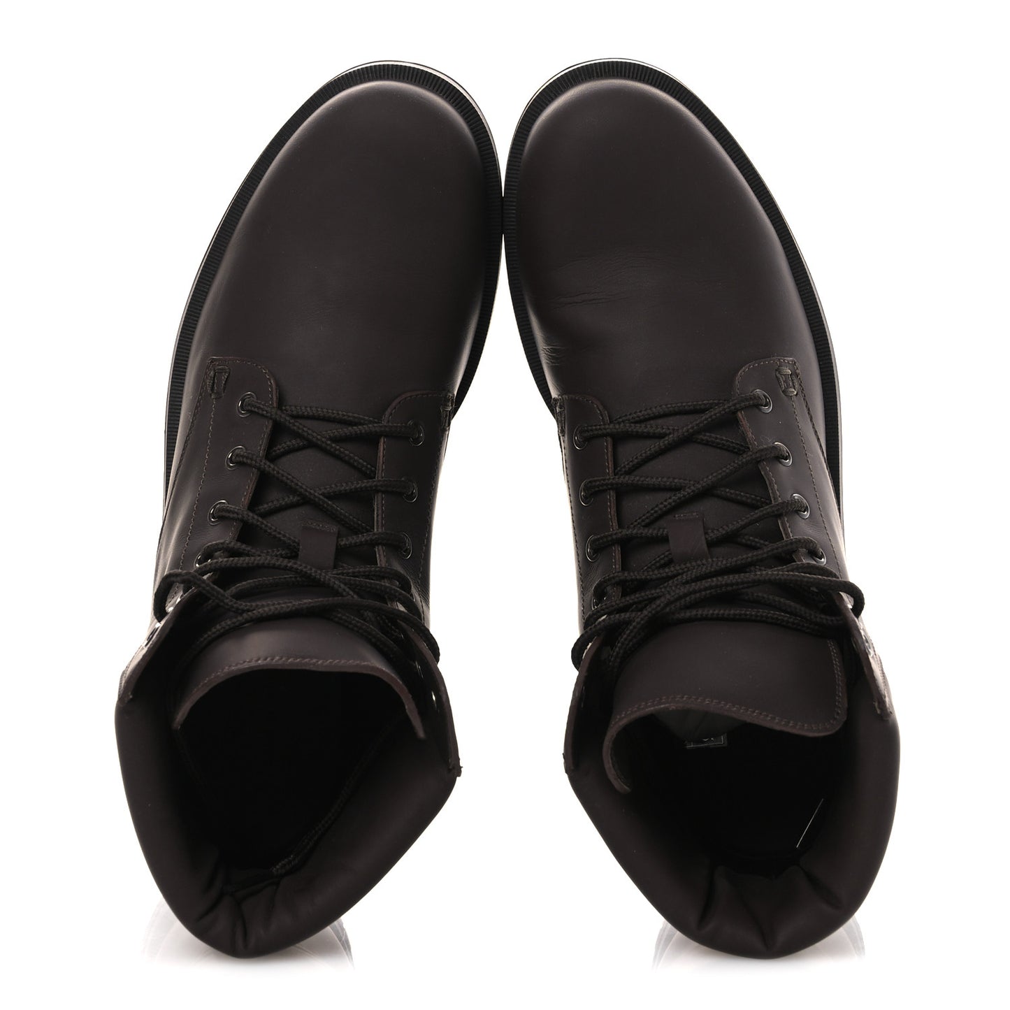 Rubberized Mens Lace Up Ankle Boots 9.5 Brown