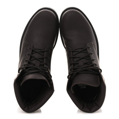 Gucci Rubberized Mens Lace Up Ankle Boots 9.5 Brown 2 of 10