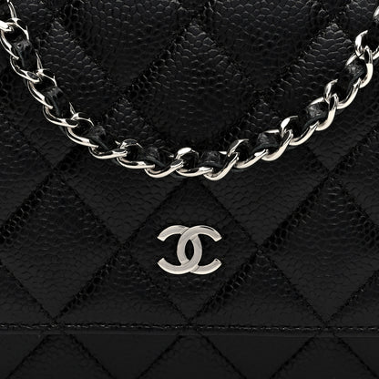 Chanel Caviar Quilted Wallet On Chain WOC Black 8 of 11