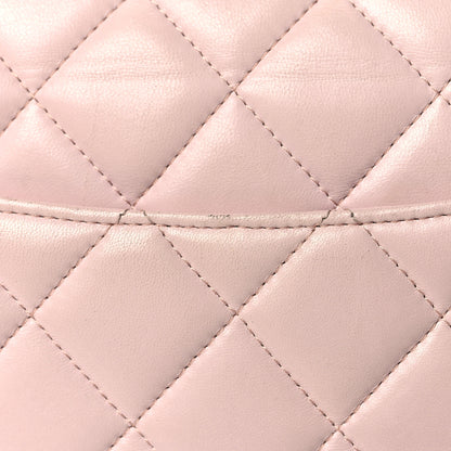 Chanel Lambskin Quilted Jumbo Double Flap Light Pink 14 of 14