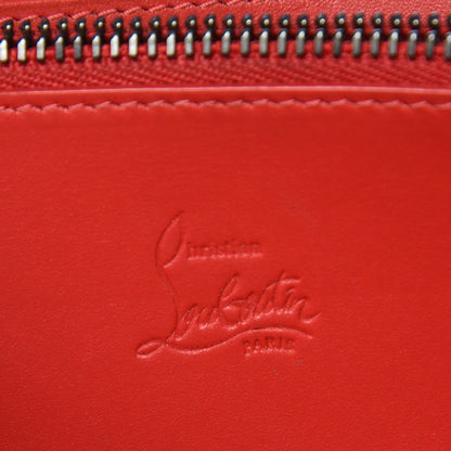 Christian Louboutin Calfskin Panettone Spiked Zip Around Wallet Black 6 of 7