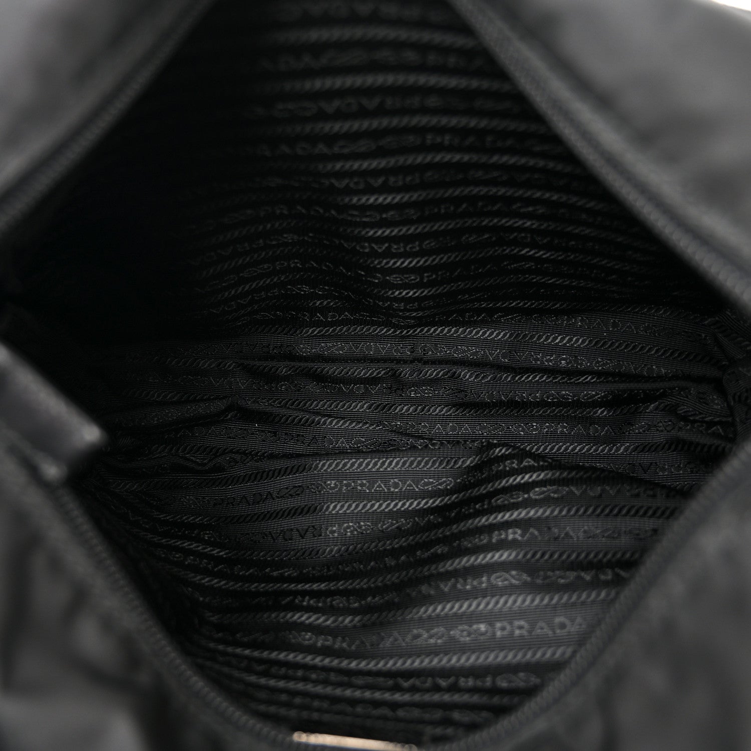 Prada Tessuto Nylon Saffiano Vela Messenger Bag Black 5 of 10