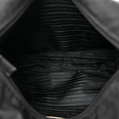 Prada Tessuto Nylon Saffiano Vela Messenger Bag Black 5 of 10