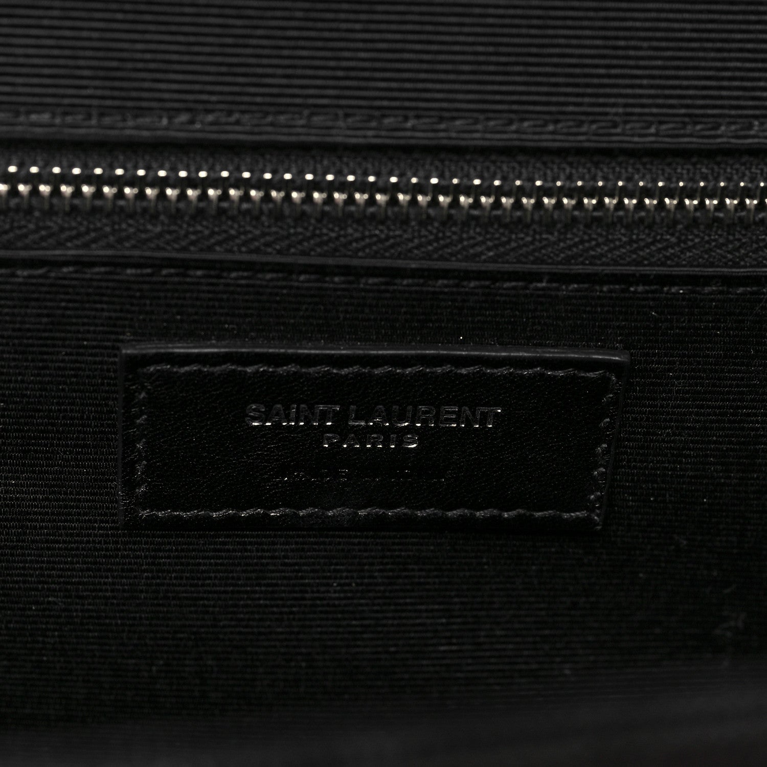 Saint Laurent Grain De Poudre Textured Mixed Matelasse Large Triquilt Monogram Satchel Black 6 of 7
