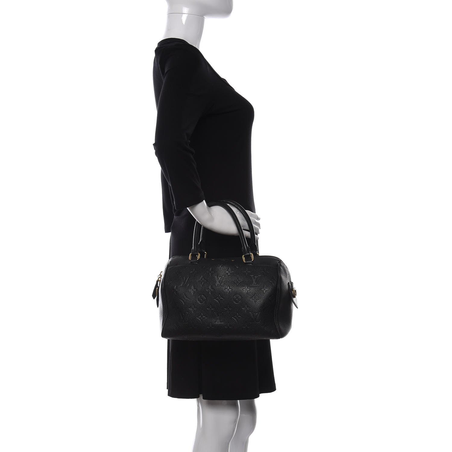 Louis Vuitton Empreinte Speedy Bandouliere 25 NM Black 2 of 10