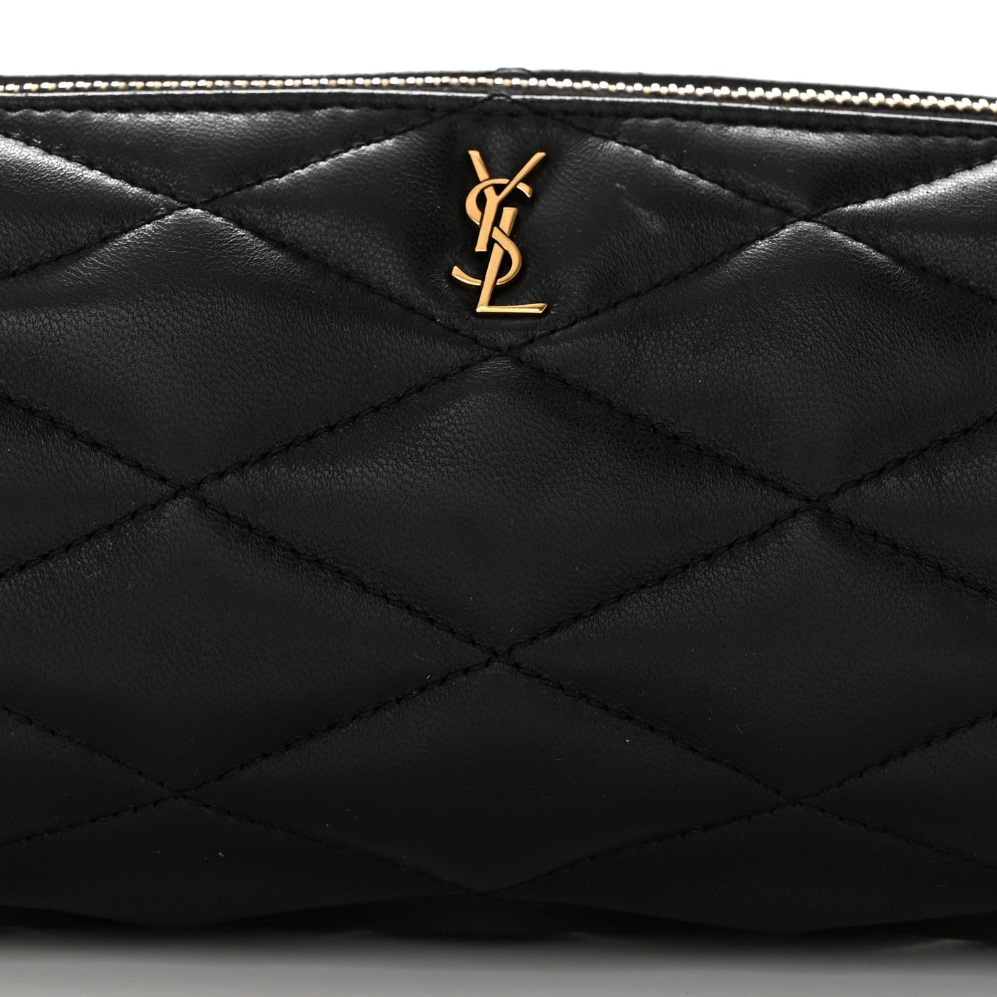 Lambskin Monogram Mini Sade Tube Bag Black