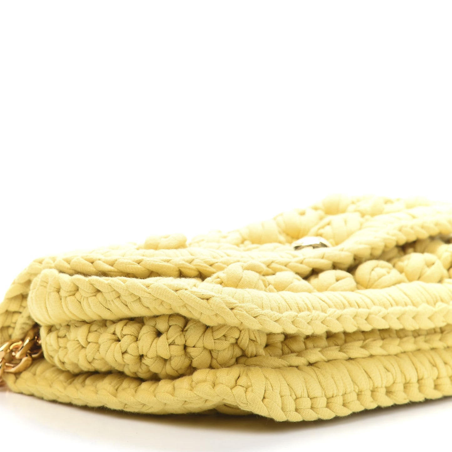 Jersey Crochet Shoulder Bag Buttercup Gold