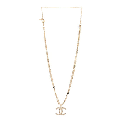 Chanel Crystal CC Multi Strand Chain Necklace Gold 1 of 6