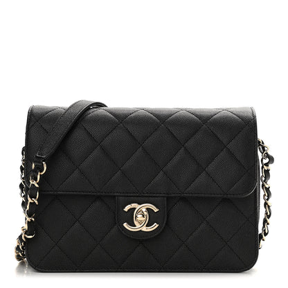 Chanel Caviar Quilted Large Like A Wallet Flap Black 1 of 12