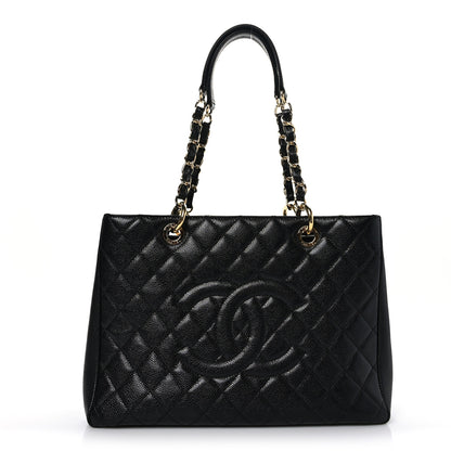 Chanel Caviar Quilted Grand Shopping Tote GST Black 1 of 10