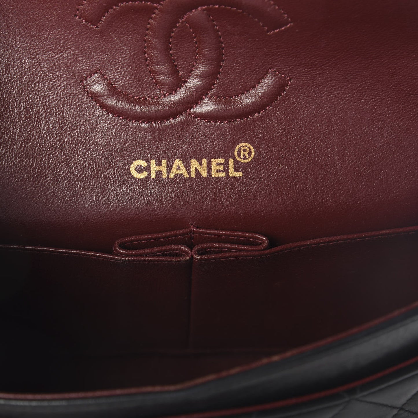 Lambskin Quilted Small Double Flap Black