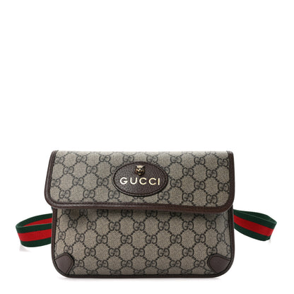Gucci GG Supreme Monogram Neo Vintage Web Belt Bag Brown 1 of 8