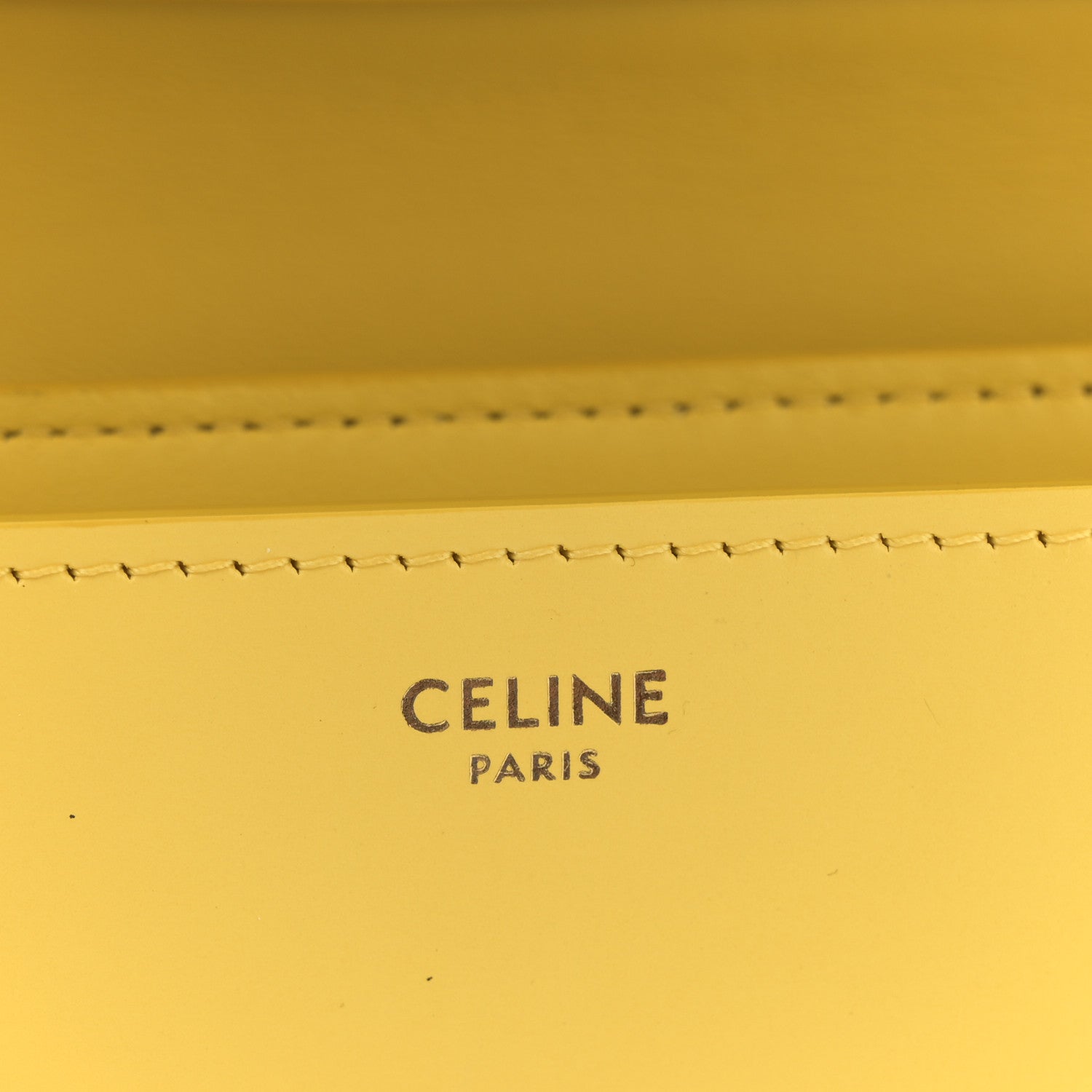 Celine Box Calfskin Teen Classic Box Flap Bag Yellow 6 of 11