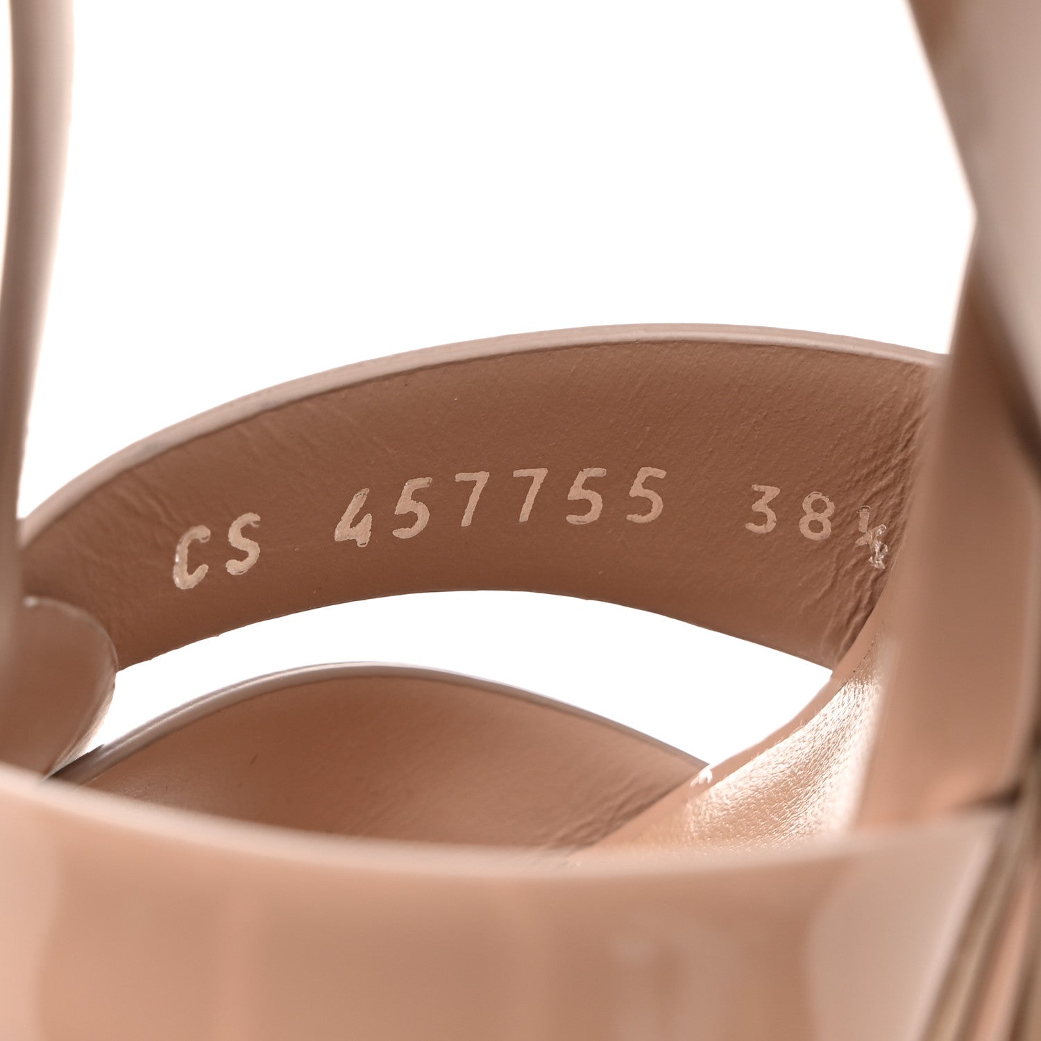 Saint Laurent Patent Tribute 75 Platform Sandals 38 Nude 7 of 10