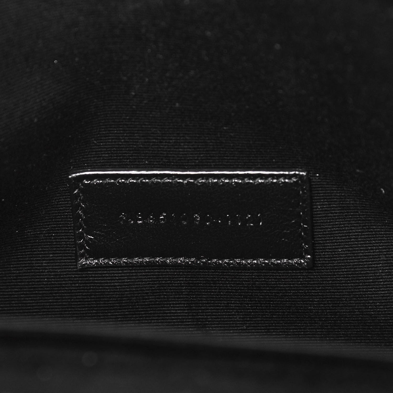 Saint Laurent Grain De Poudre Textured Mixed Matelasse Triquilt Monogram Clutch Black 7 of 7