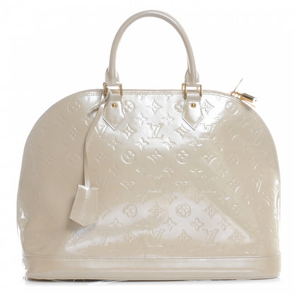 Louis Vuitton Vernis Alma GM Blanc Corail 1 of 7