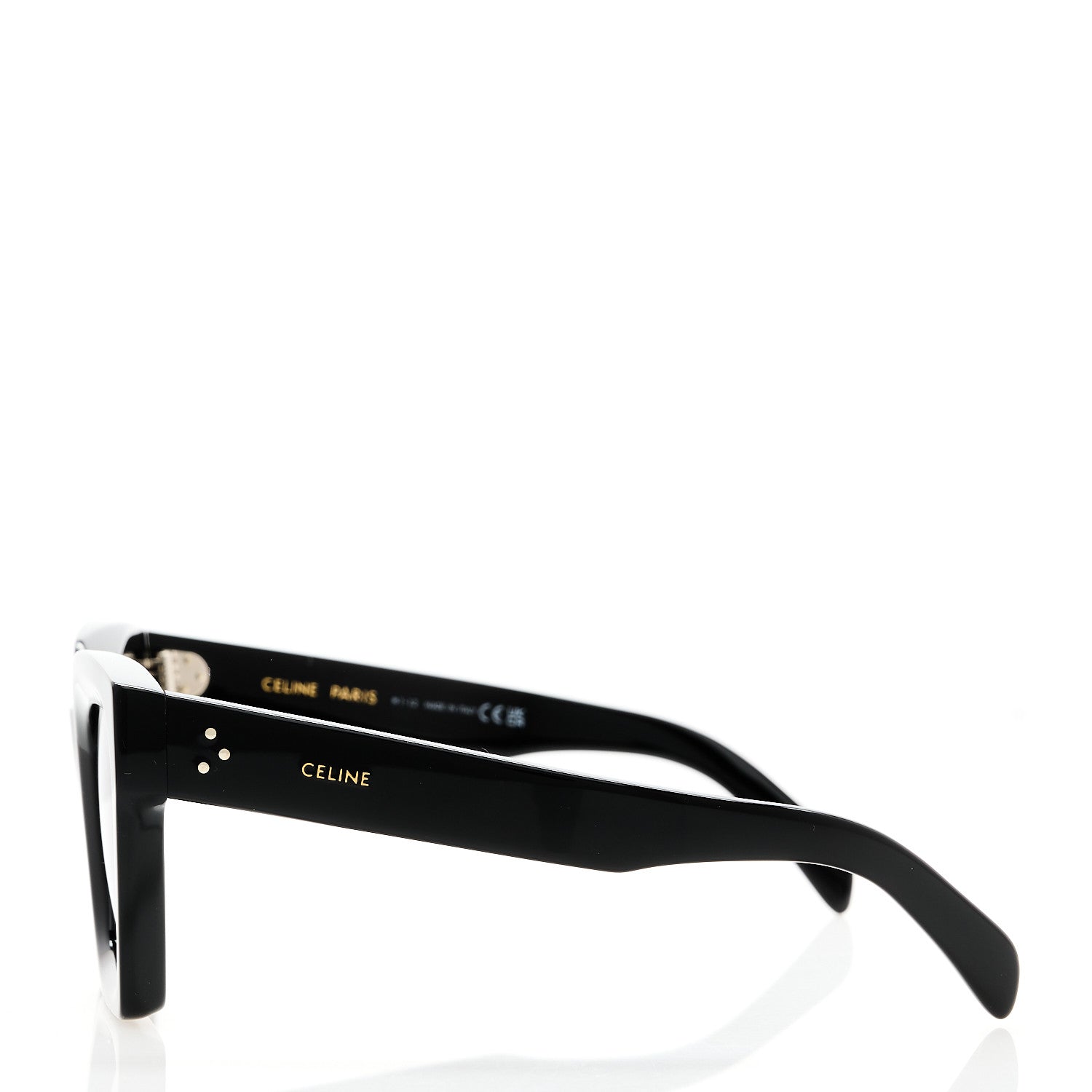 Celine Acetate Square Sunglasses CL401301 Black 3 of 6