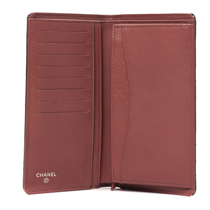 Chanel Striated Patent Yen Wallet Pink 5 of 10