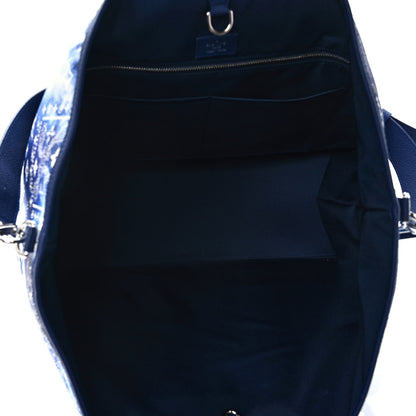 Louis Vuitton Cowhide Monogram Bandana Journey Tote Blue White 4 of 8
