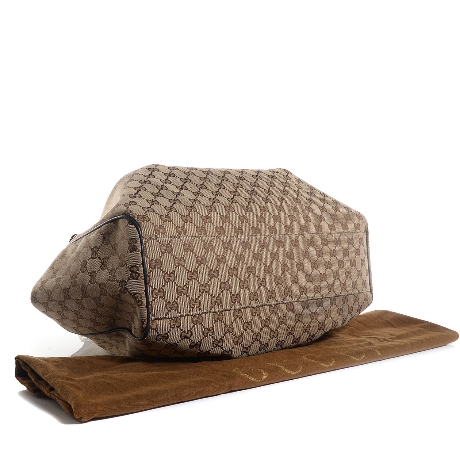 Gucci Monogram Large Sukey Tote Beige Ebony Black 4 of 7