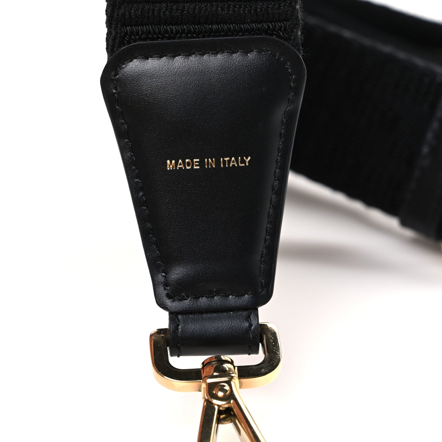 Jacquard Ribbon Vitello King FF Bi-Color Intreccio Adjustable Strap You Black