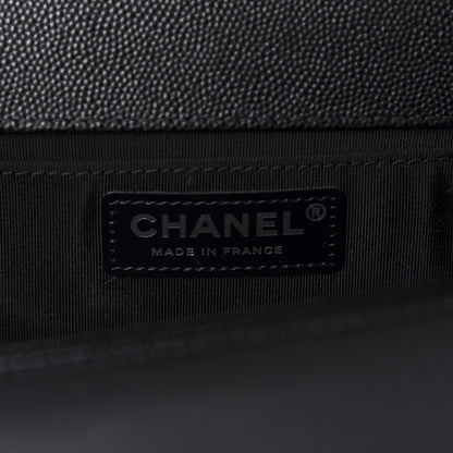 Chanel Caviar Quilted Medium Boy Flap Black 8 of 11