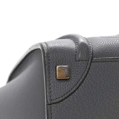 Celine Baby Drummed Calfskin Micro Luggage Kohl 9 of 19