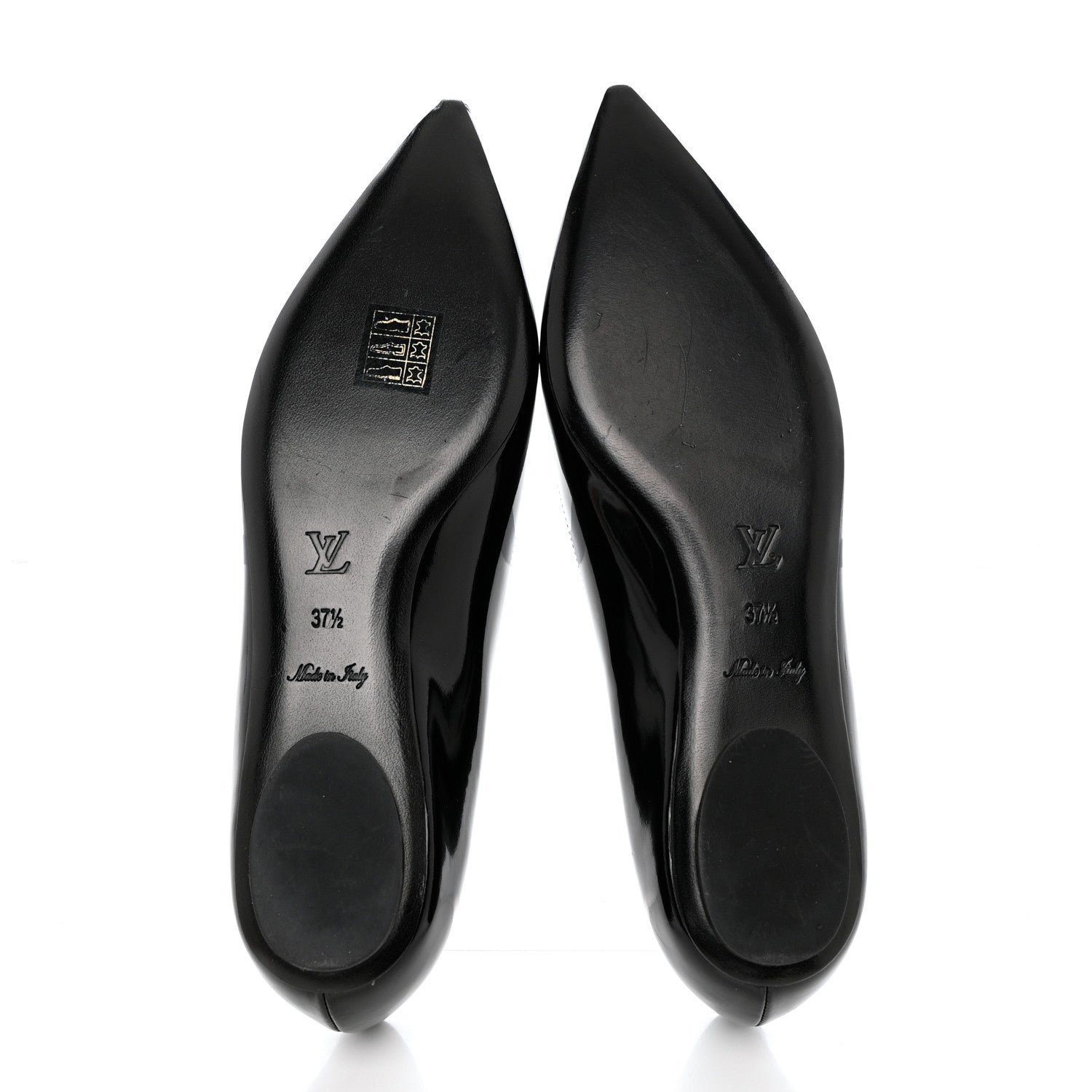 Louis Vuitton Patent Cosplay Ballerina Flat 37.5 Black 5 of 9