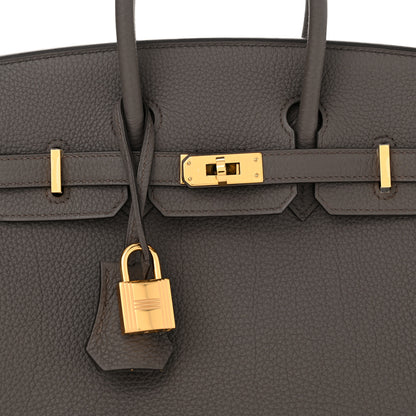 Hermes Togo Birkin 25 Etain 8 of 12