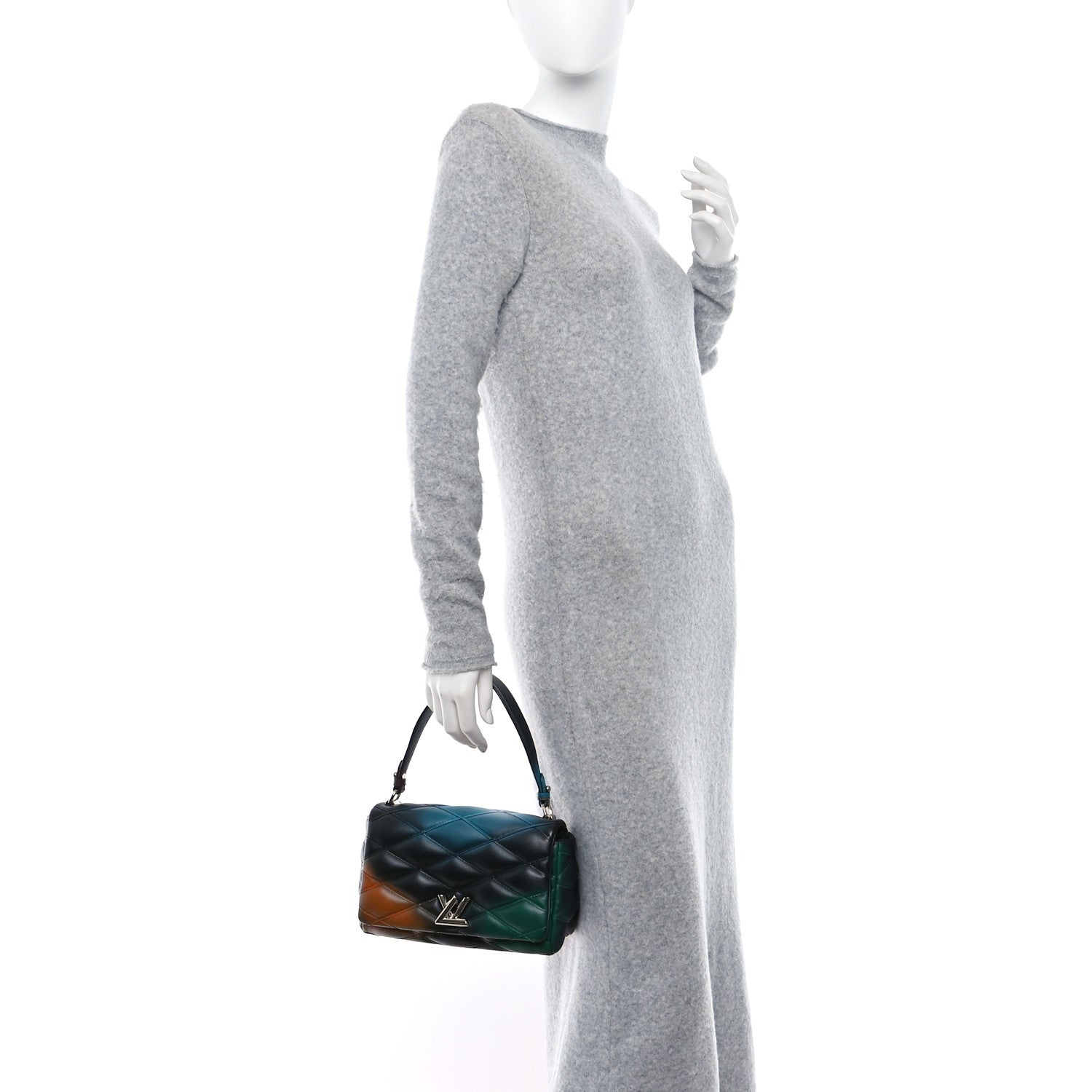 Louis Vuitton Lambskin Malletage GO-14 PM Hologram 2 of 10