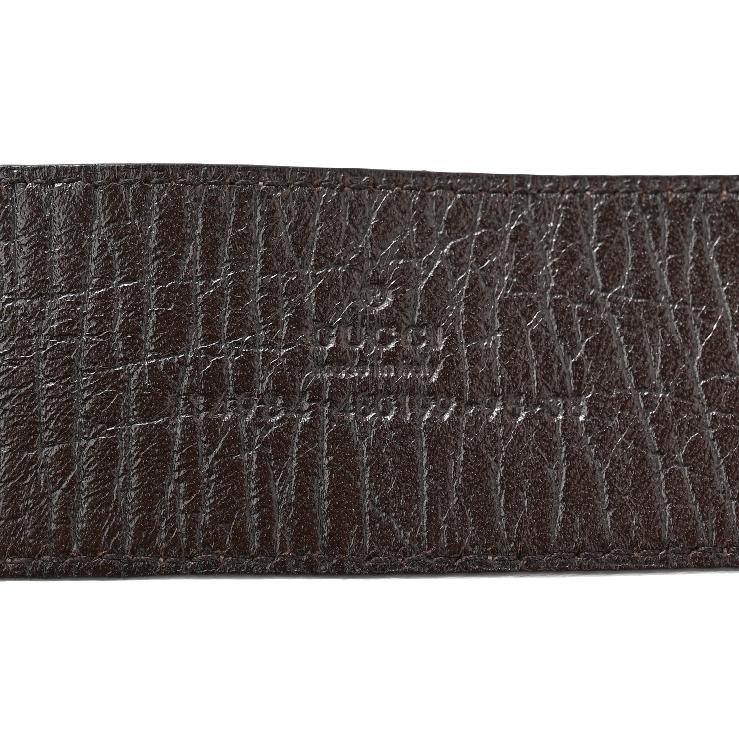 Gucci GG Plus Monogram Interlocking G Belt 95 38 Dark Brown 4 of 5