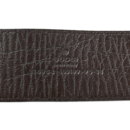Gucci GG Plus Monogram Interlocking G Belt 95 38 Dark Brown 4 of 5