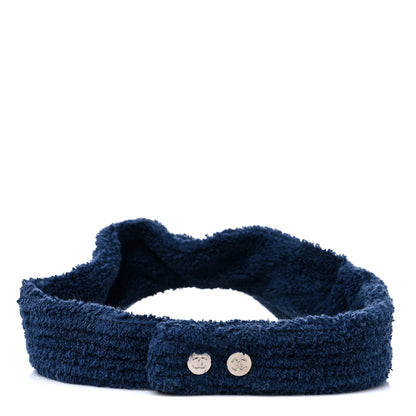 Chanel Cotton Terrycloth CC Visor Blue 5 of 7