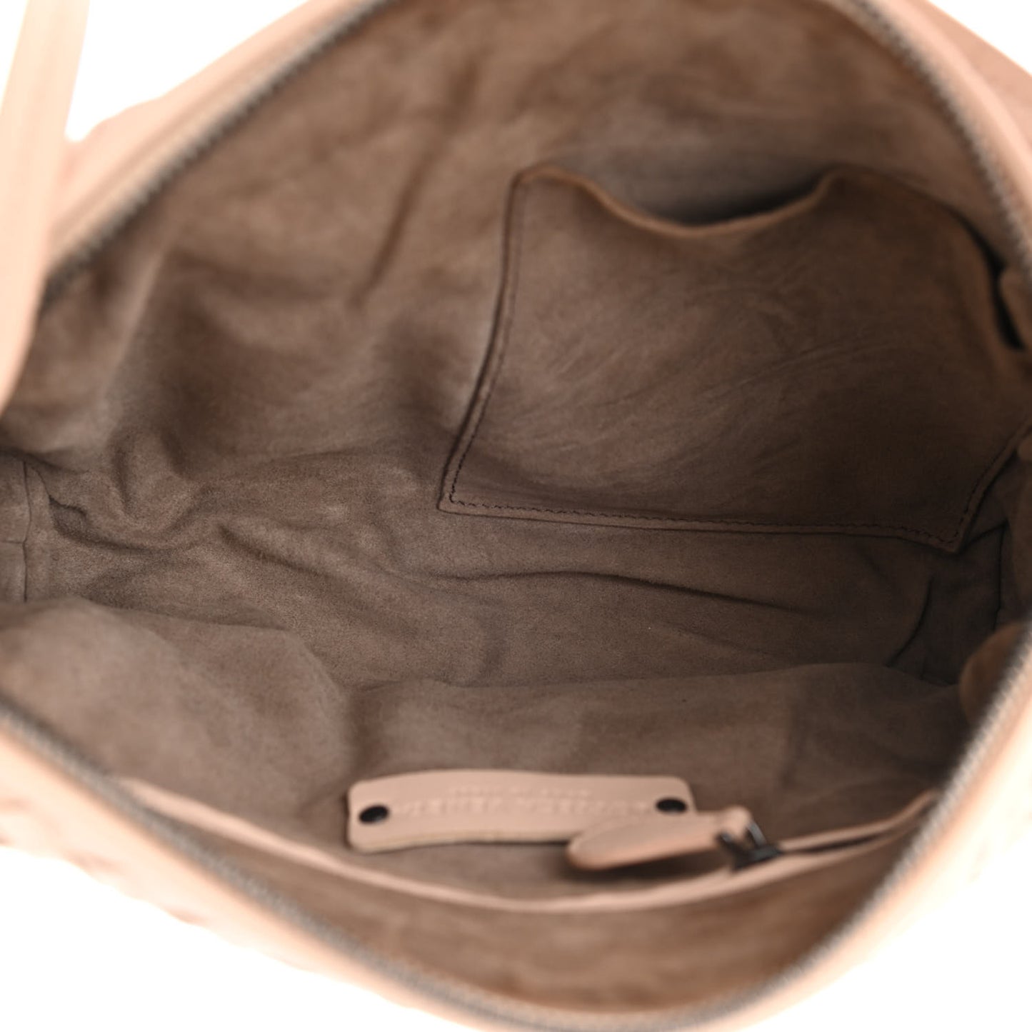 Nappa Intrecciato Nodini Crossbody Messenger Nude
