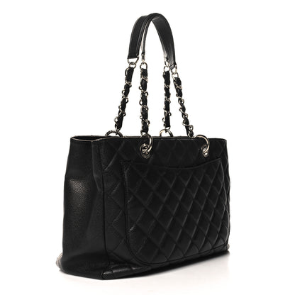 Chanel Caviar Quilted Grand Shopping Tote GST Black 3 of 14