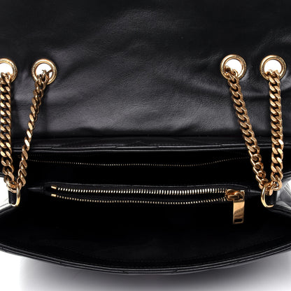 Saint Laurent Calfskin Y Quilted Monogram Medium Loulou Chain Satchel Black 4 of 4