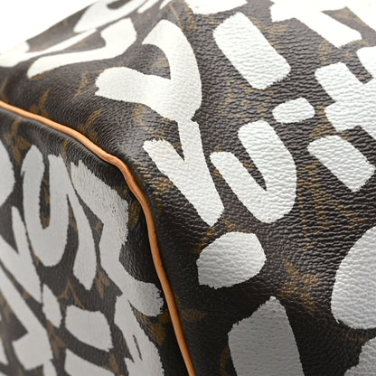 Louis Vuitton Monogram Graffiti Keepall 50 Silver 7 of 13