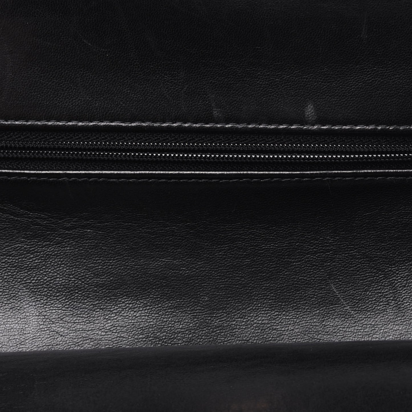 Lambskin Quilted Small Double Flap Black