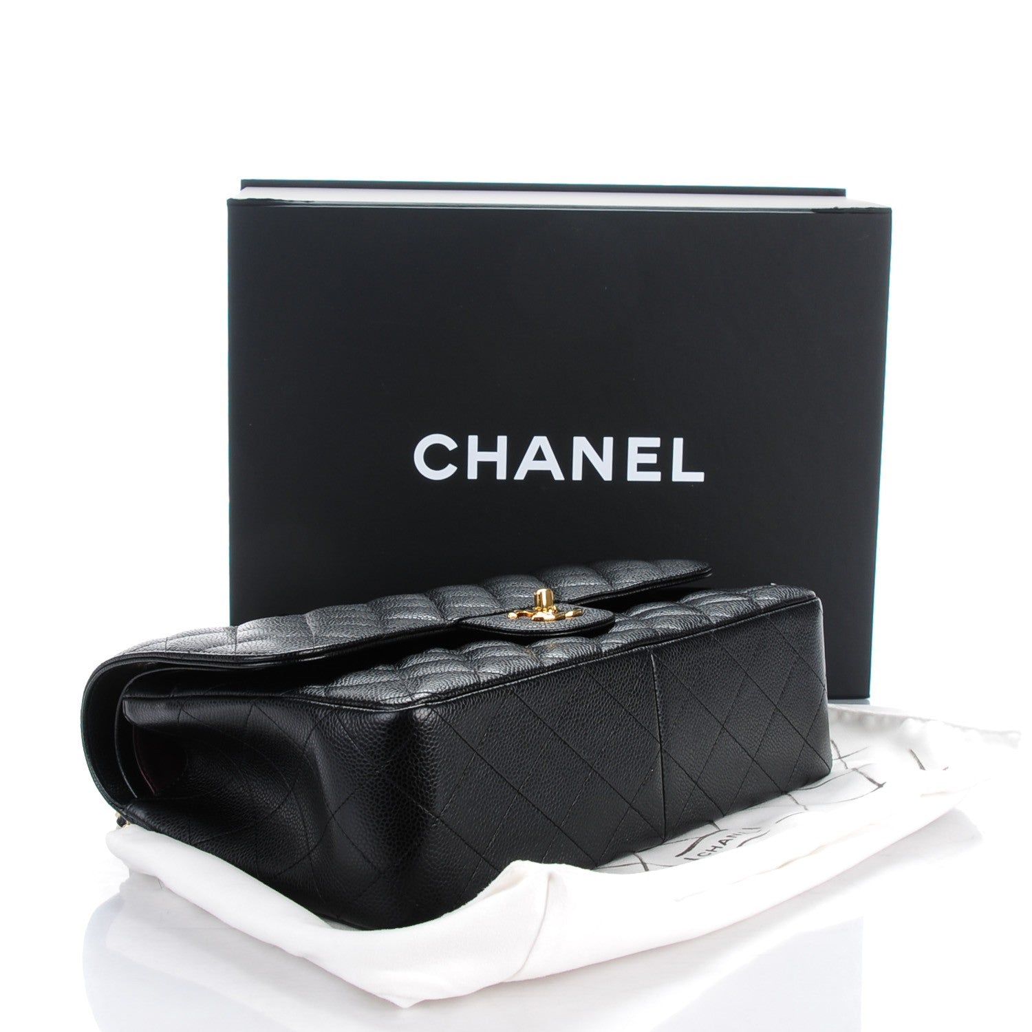 Chanel Caviar Quilted Jumbo Double Flap Black 4 of 8