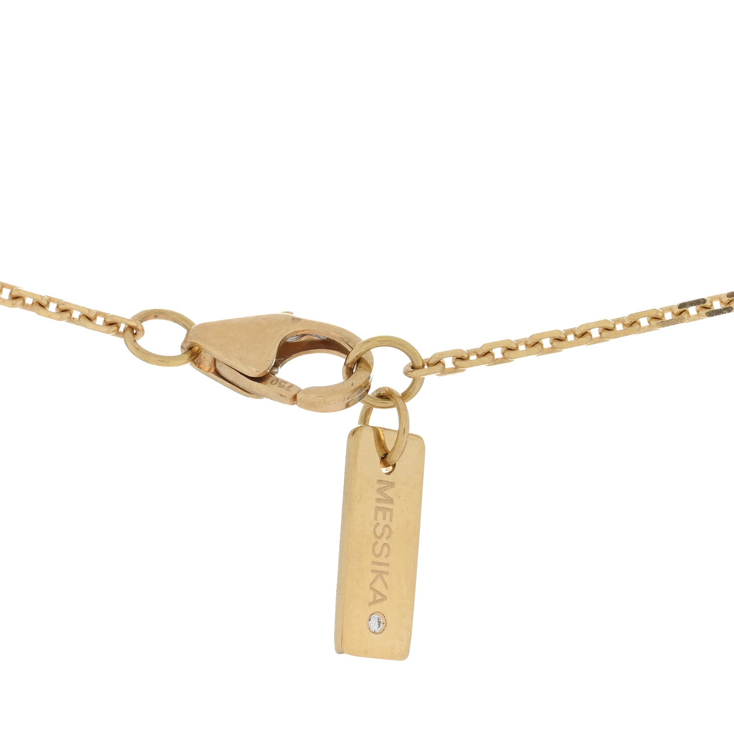 Messika 18K Yellow Gold Diamond Baby Move Necklace 4 of 5