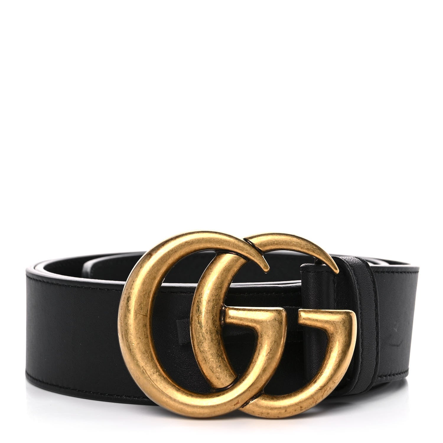 Gucci Calfskin Double G 40mm Belt 95 38 Black 1 of 6