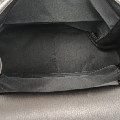Chanel Metallic Grained Calfskin Quilted Large Casual Rock Backpack Charcoal 5 of 7