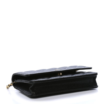 Chanel Caviar Quilted Wallet On Chain WOC Black 3 of 6