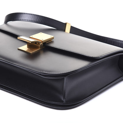 Celine Box Calfskin Medium Classic Box Flap Bag Black 7 of 12