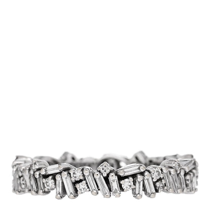 Suzanne Kalan 18K White Gold Classic Icon Eternity Band Ring 56 7.5 3 of 5
