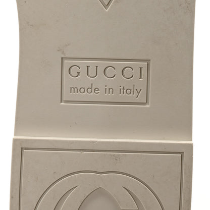 Gucci Rubber Interlocking G Womens Slide Sandals 39 Mystic White 7 of 9