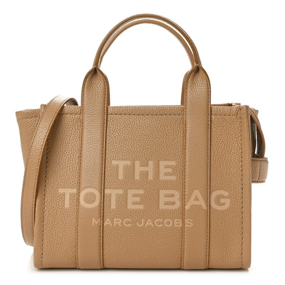 Marc Jacobs Grained Calfskin Mini The Tote Bag Camel 1 of 11