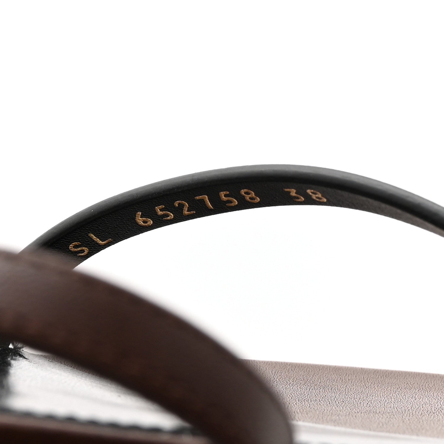 Saint Laurent Calfskin Cassandra Monogram Sandals 38 Moro 8 of 13