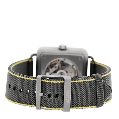 Hermes Stainless Steel Fabric 38mm Carre H Automatic Watch Gris Perle 3 of 5