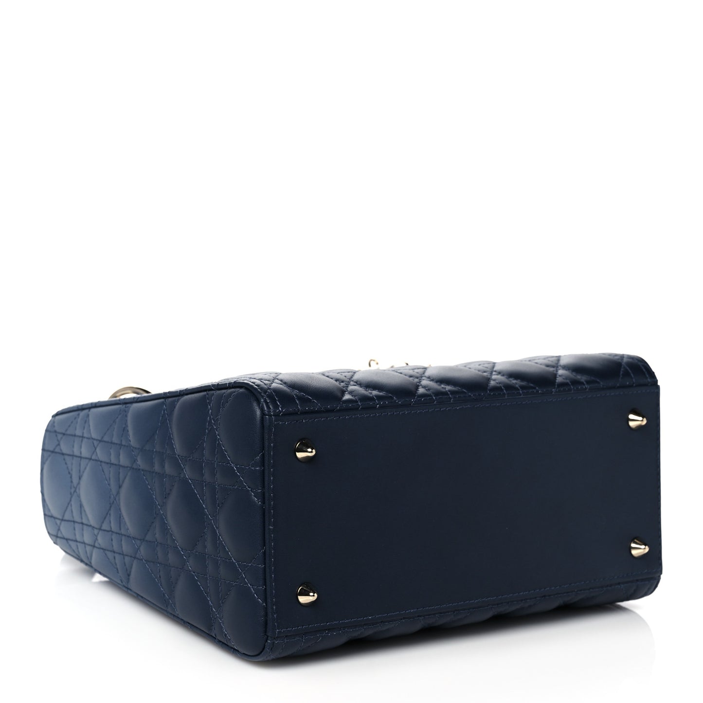 Lambskin Cannage Gradient Medium Lady Dior Blue